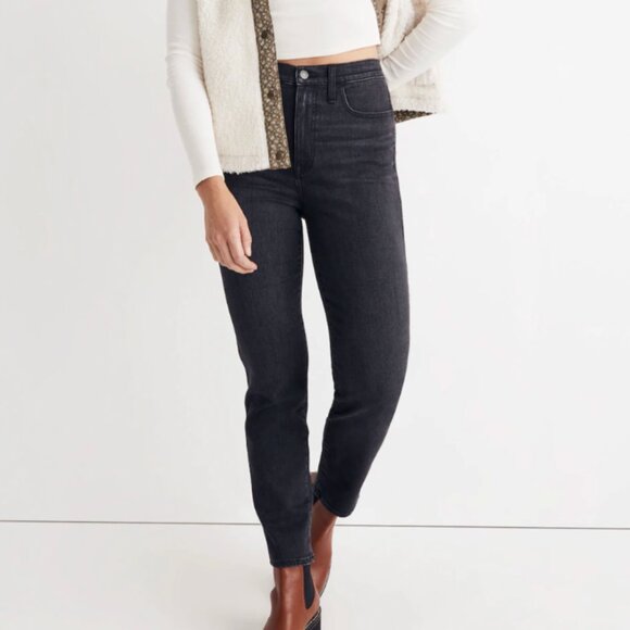 Madewell Denim - madewell high rise slim straight jeans